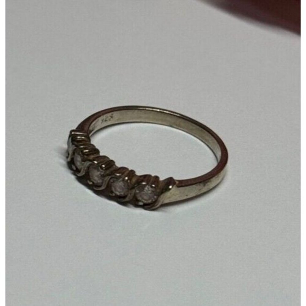 925 STERLING SILVER CZ RING SIZE 7 - Picture 5 of 7